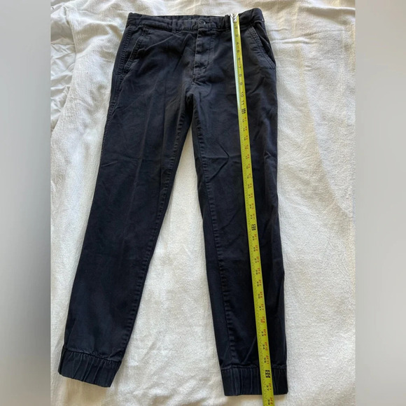 Gap Comfy Twill Woven Gathered Ankle Pants Ink Black Ink Size 30 - Picture 2 of 8